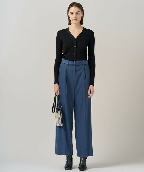 ICB / アイシービー カーディガン・ボレロ | 【洗える】 エクストラファインメリノリブ Vネックカーディガン | 詳細13