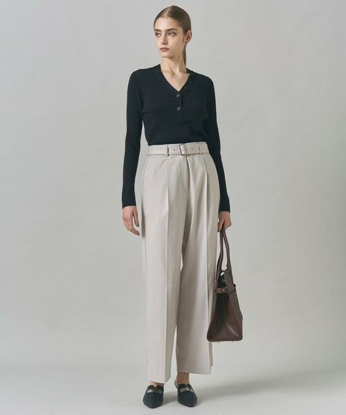 ICB / アイシービー ニット・セーター | 【洗える】エクストラファインメリノリブ ヘンリーネック プルオーバー | 詳細10