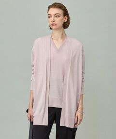 ICB / アイシービー カーディガン・ボレロ | 【洗える】コンパクトファインウール ロングカーディガン