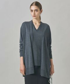 ICB / アイシービー カーディガン・ボレロ | 【洗える】コンパクトファインウール ロングカーディガン