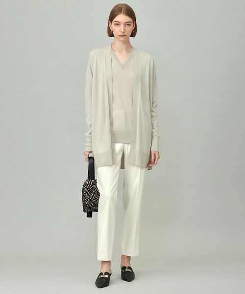 ICB / アイシービー カーディガン・ボレロ | 【洗える】コンパクトファインウール ロングカーディガン | 詳細1