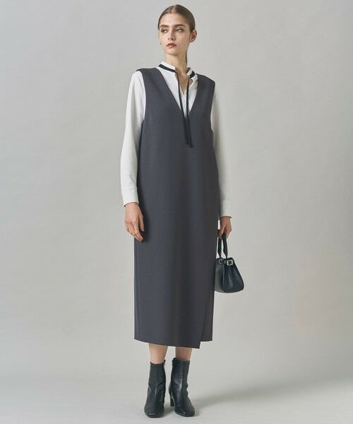 ICB / アイシービー ロング・マキシ丈スカート | ウールライクストレッチ ジャンパースカート | 詳細3