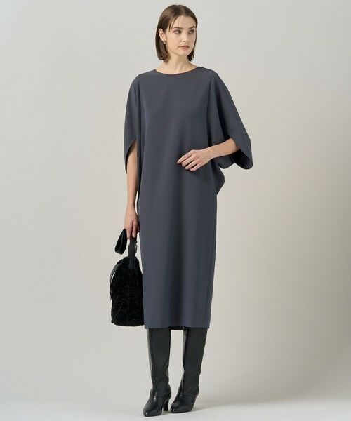 ICB / アイシービー ロング・マキシ丈ワンピース | 【洗える】 ウールライクストレッチ ドルマンスリーブワンピース | 詳細3