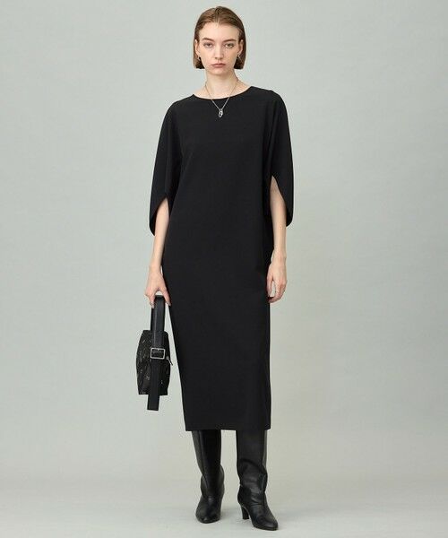 ICB / アイシービー ロング・マキシ丈ワンピース | 【洗える】 ウールライクストレッチ ドルマンスリーブワンピース | 詳細7