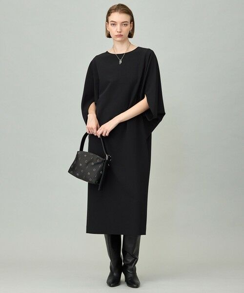 ICB / アイシービー ロング・マキシ丈ワンピース | 【洗える】 ウールライクストレッチ ドルマンスリーブワンピース | 詳細8