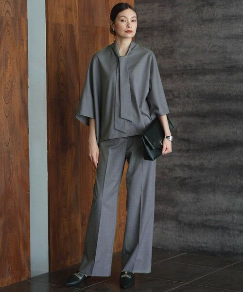 ICB / アイシービー その他パンツ | 【洗える】T/Wブロード ワイドストレートパンツ | 詳細2