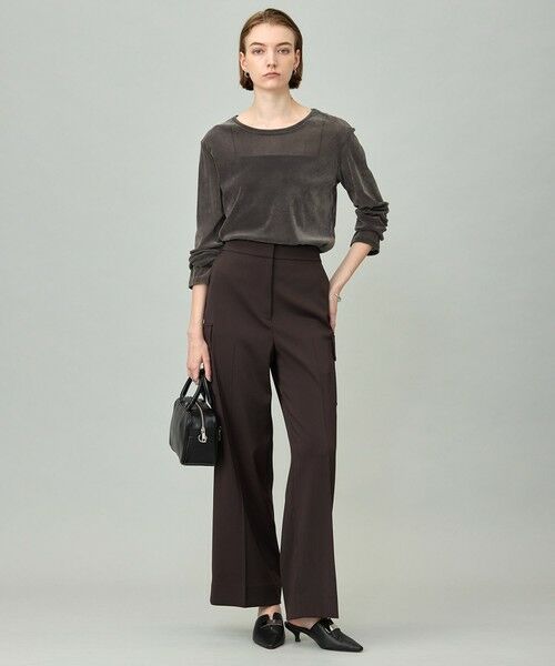 ICB / アイシービー カーゴパンツ | 【スマートバック仕様・洗える】ストレッチダブルサテン カーゴパンツ | 詳細4