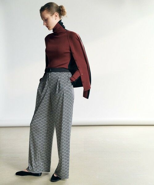 ICB / アイシービー その他パンツ | 【30th ANNIVERSARY】 モノグラムプリントスムース ワイドパンツ | 詳細1