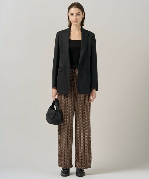 ICB / アイシービー その他パンツ | 【30th ANNIVERSARY】 モノグラムプリントスムース ワイドパンツ | 詳細5