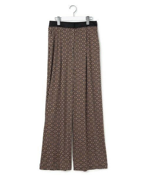 ICB / アイシービー その他パンツ | 【30th ANNIVERSARY】 モノグラムプリントスムース ワイドパンツ | 詳細7