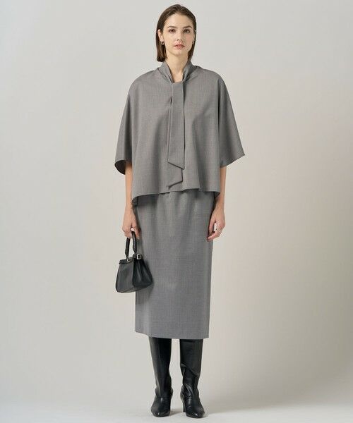 ICB / アイシービー ミニ・ひざ丈スカート | 【洗える】T/Wブロード ナロースカート | 詳細2