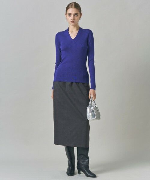 ICB / アイシービー ミニ・ひざ丈スカート | 【洗える】T/Wブロード ナロースカート | 詳細10