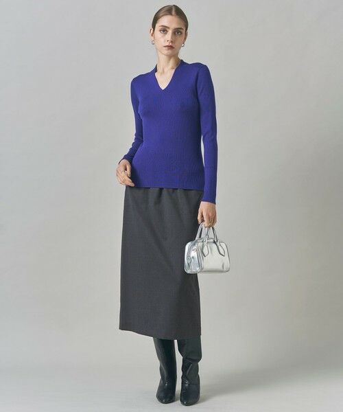 ICB / アイシービー ミニ・ひざ丈スカート | 【洗える】T/Wブロード ナロースカート | 詳細11