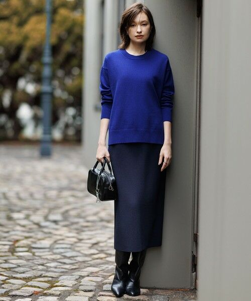 ICB / アイシービー ミニ・ひざ丈スカート | 【洗える】 シンセティックダブルフェイス ニットタイトスカート | 詳細12