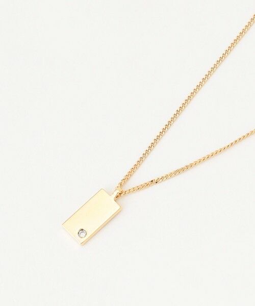 ICB / アイシービー ネックレス・ペンダント・チョーカー | 【SILVER925】メレダイヤモンド プレートネックレス | 詳細9