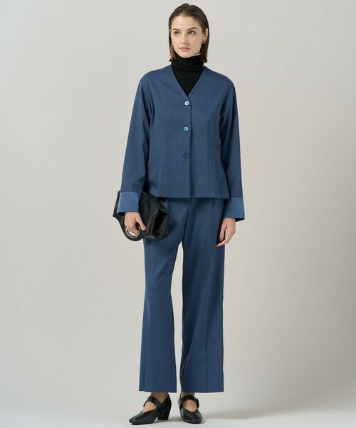 ICB / アイシービー シャツ・ブラウス | 【裏起毛】 ウォームサテン カーディガンブラウス | 詳細6