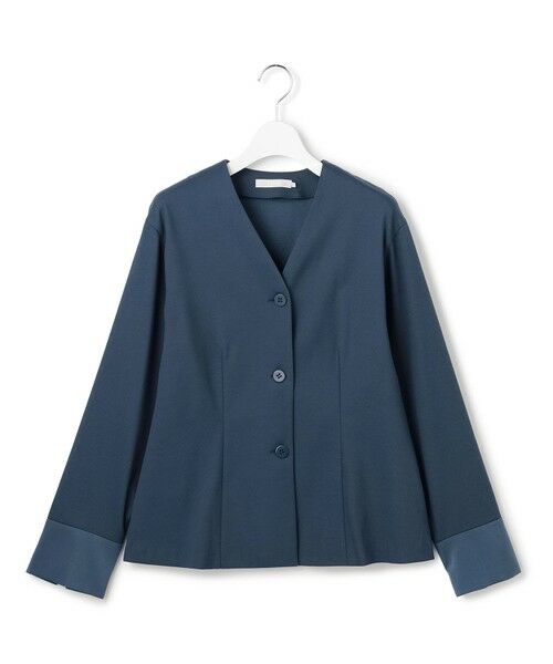 ICB / アイシービー シャツ・ブラウス | 【裏起毛】 ウォームサテン カーディガンブラウス | 詳細9