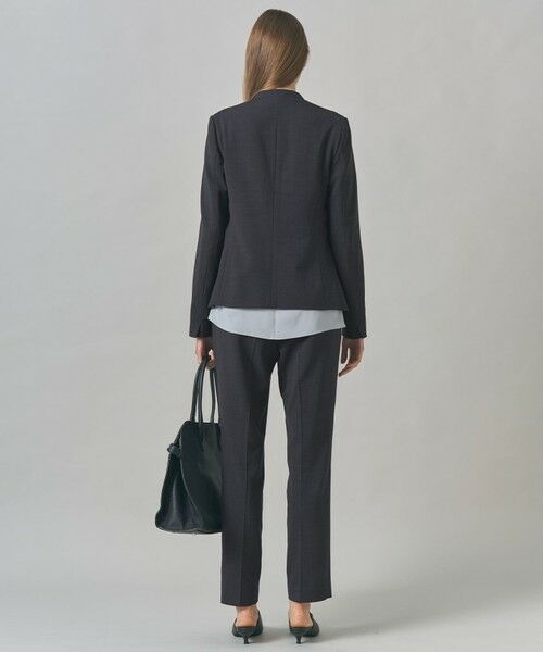 ICB / アイシービー ノーカラージャケット | 【UVカット・洗える】ウール2WAYストレッチ ノーカラージャケット | 詳細5