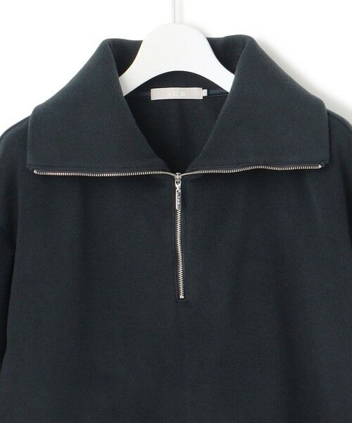 ICB / アイシービー カットソー | 【洗える】 トスカーナフリース ハーフジッププルオーバー | 詳細8