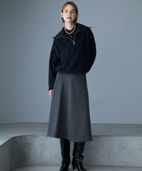 ICB / アイシービー カットソー | 【洗える】 トスカーナフリース ハーフジッププルオーバー | 詳細4