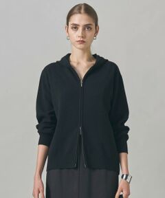 ICB / アイシービー パーカー | 【洗える】ソフトカシミヤミックス ジップアップ ニットパーカー