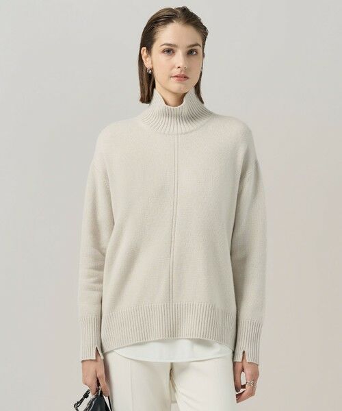 ICB/アイシービー 【新色追加・洗える】ソフトカシミヤミックス ハイネックニット トープ系 S ICB/アイシービー 【新色追加・洗える】ソフトカシミヤミックス ハイネックニット トープ系 S