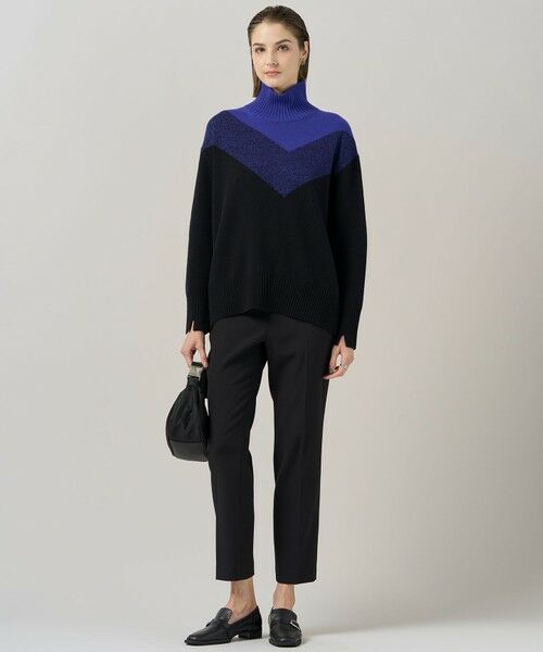 ICB / アイシービー ニット・セーター | ソフトカシミヤミックス インターシャ ハイネックニット | 詳細8