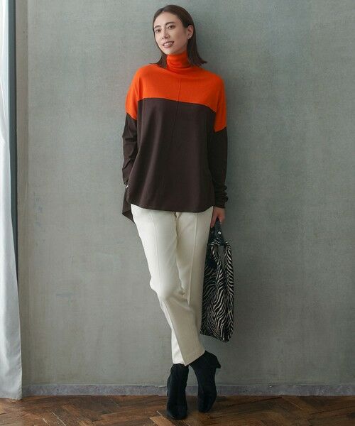 ICB / アイシービー ニット・セーター | 【新色追加・WEB限定カラーあり】 ヴィスコースワイド タートルネックプルオーバー | 詳細1