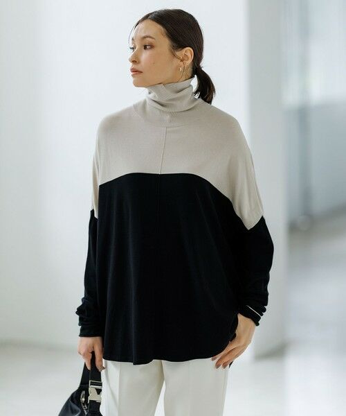 ICB / アイシービー ニット・セーター | 【新色追加・WEB限定カラーあり】 ヴィスコースワイド タートルネックプルオーバー | 詳細12