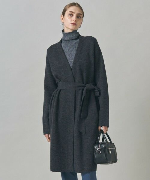 ICB/アイシービー ミルドウール ロングカーディガン チャコール系 XS ICB/アイシービー ミルドウール ロングカーディガン チャコール系 XS