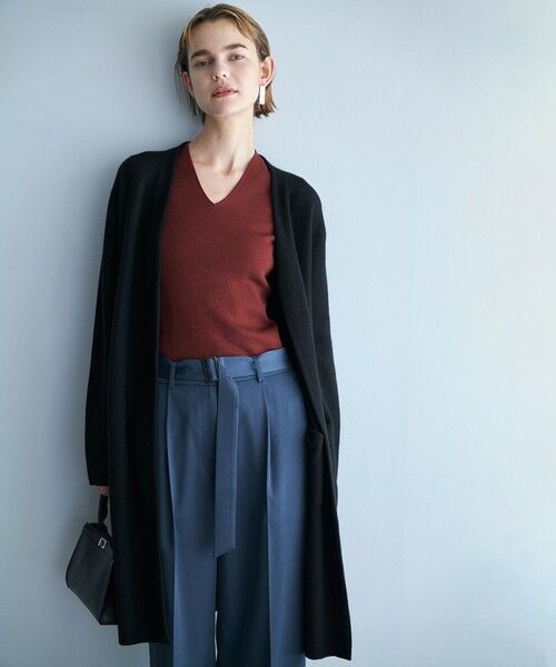 ICB / アイシービー カーディガン・ボレロ | ミルドウール ロングカーディガン | 詳細19