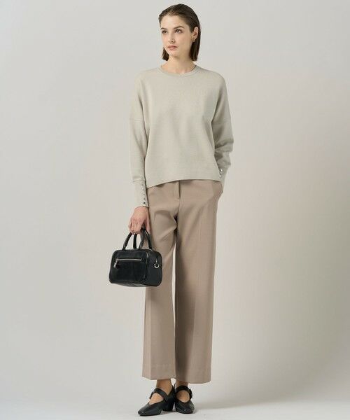 ICB / アイシービー ニット・セーター | 【洗える】 シルキーウールダブルフェイス ニットプルオーバー | 詳細7