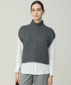 ICB / アイシービー ベスト | 【30th ANNIVERSARY】 カシミヤブレンドルレックス ハイネックニットベスト