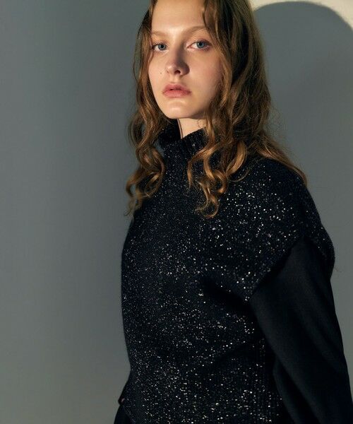 ICB/アイシービー 【30th ANNIVERSARY】 カシミヤブレンドルレックス ハイネックニットベスト ブラック XS ICB/アイシービー 【30th ANNIVERSARY】 カシミヤブレンドルレックス ハイネックニットベスト ブラック XS