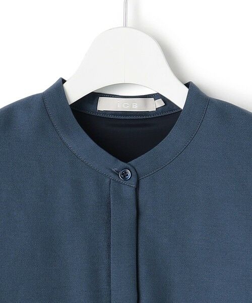 ICB / アイシービー ロング・マキシ丈ワンピース | 【洗える】ウールワッシャーツイル シャツドッキング ワンピース | 詳細7