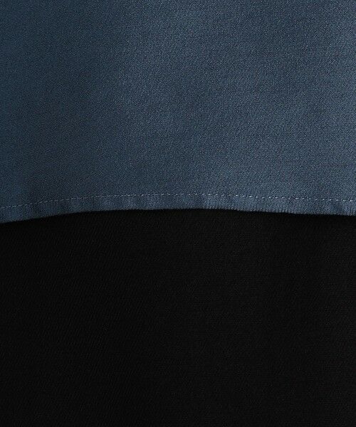 ICB / アイシービー ロング・マキシ丈ワンピース | 【洗える】ウールワッシャーツイル シャツドッキング ワンピース | 詳細12