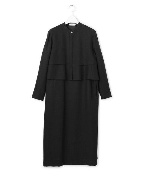 ICB / アイシービー ロング・マキシ丈ワンピース | 【洗える】ウールワッシャーツイル シャツドッキング ワンピース | 詳細15