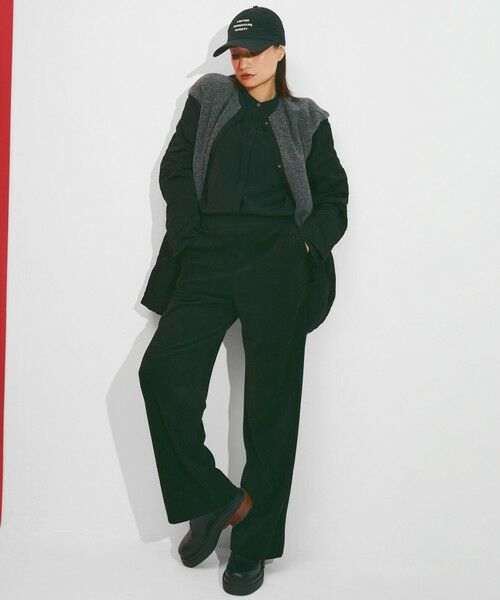 ICB / アイシービー その他パンツ | 【洗える】 ラッセルライトピケ ストレートパンツ | 詳細1