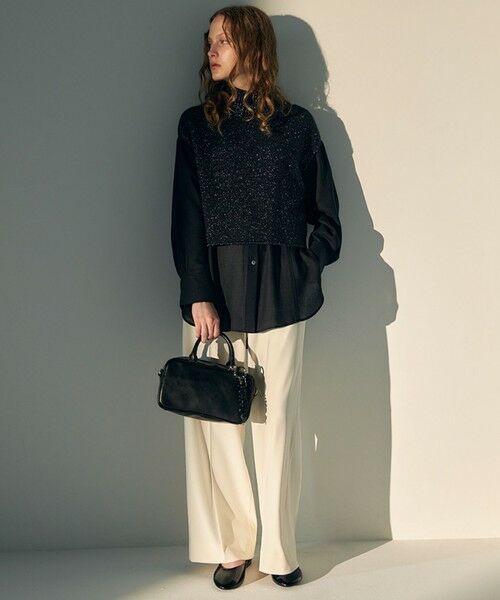 ICB / アイシービー その他パンツ | 【洗える】 トリアセボディシェルピーチ ワイドパンツ | 詳細4