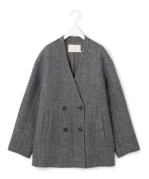 ICB / アイシービー その他アウター | WoolRever ノーカラーショートコート | 詳細19