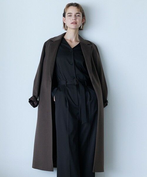 ICB/アイシービー ピュアカシミヤ チェスターコート チャコール系 2 ICB/アイシービー ピュアカシミヤ チェスターコート チャコール系 2