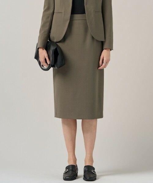 ICB/アイシービー 【UVカット・洗える】ウール2WAYストレッチ タイトスカート モカ 4 ICB/アイシービー 【UVカット・洗える】ウール2WAYストレッチ タイトスカート モカ 4