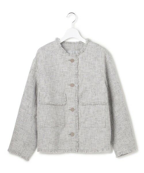 ICB / アイシービー ノーカラージャケット | ライトブッチャーツイード ノーカラージャケット | 詳細2