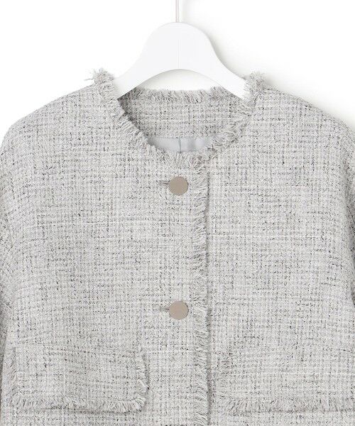 ICB / アイシービー ノーカラージャケット | ライトブッチャーツイード ノーカラージャケット | 詳細4