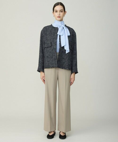 ICB / アイシービー ノーカラージャケット | ライトブッチャーツイード ノーカラージャケット | 詳細11