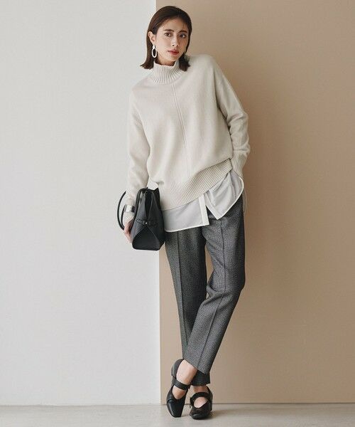 ICB / アイシービー カットソー | サテンラッセルコンビ カットソー | 詳細1