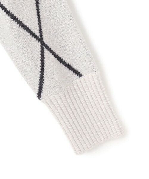 ICB / アイシービー ニット・セーター | ソフトカシミヤミックス ダイヤ柄ハイネックニット | 詳細5