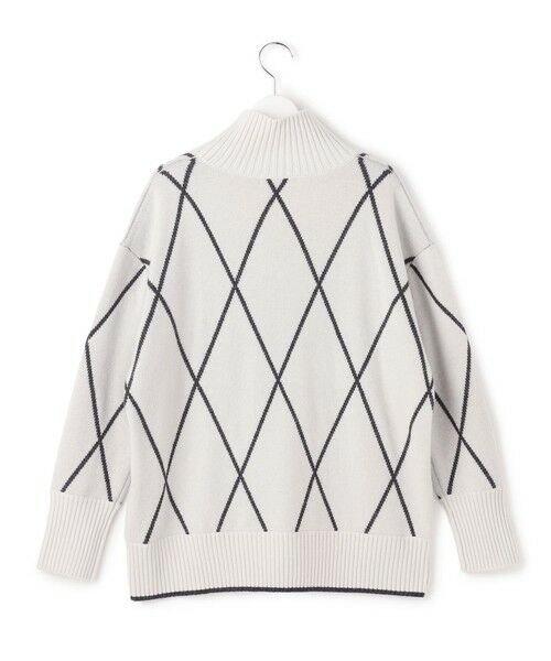 ICB / アイシービー ニット・セーター | ソフトカシミヤミックス ダイヤ柄ハイネックニット | 詳細7