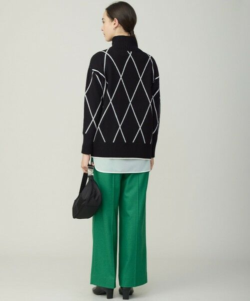 ICB / アイシービー ニット・セーター | ソフトカシミヤミックス ダイヤ柄ハイネックニット | 詳細11
