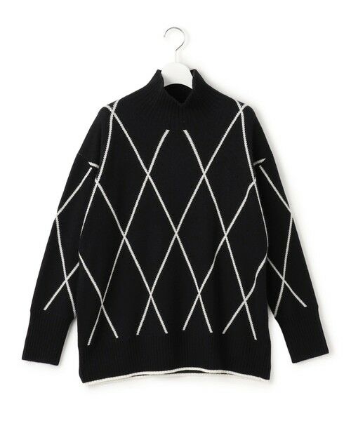 ICB / アイシービー ニット・セーター | ソフトカシミヤミックス ダイヤ柄ハイネックニット | 詳細13